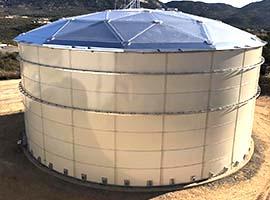 Glas-zu-Stahl-Tank für Landwirtschaftliche Wasserreinigungsprojekte in Ecuador 3