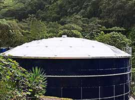 Glas-zu-Stahl-Tank für Landwirtschaftliche Wasserreinigungsprojekte in Ecuador 7