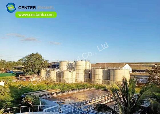 Kundenspezifische überzogene Stahlabwasseraufbereitungs-Epoxidbehälter 18000m3