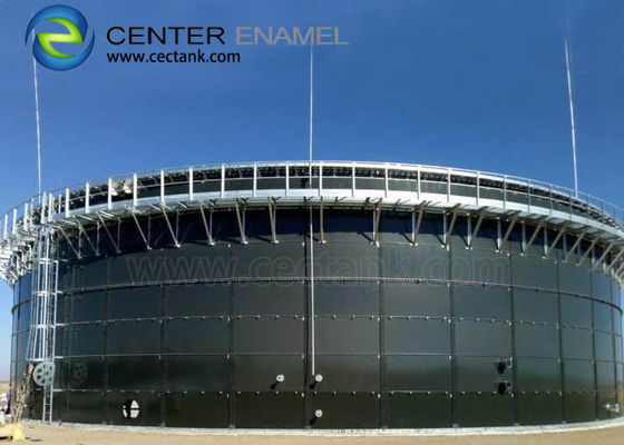 Maßgeschneiderte dunkelgrüne, geschraubte Biogasanlagen aus Stahl