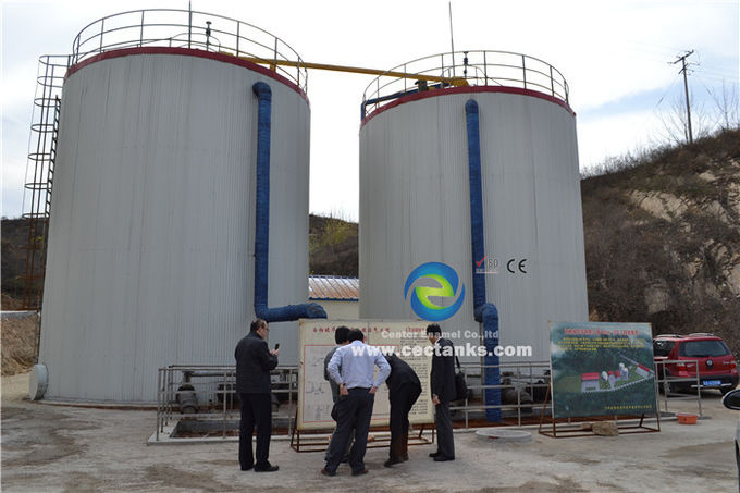 Biogasanlagen Glasfusionsstahltanks zur Energieerzeugung aus der Abwasserschlamm- und Mistanlage 1