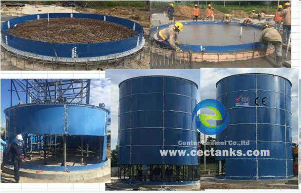 1 -4MW Biogas-Kraftwerk EPC schlüsselfertig BOT BTO Projekt-Service mit Glas fixiert zu Stahl Lagerung 0