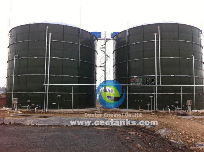 Große Lagertanks für Leachate und Chemikalien Glas verschmolzen mit Stahl 1