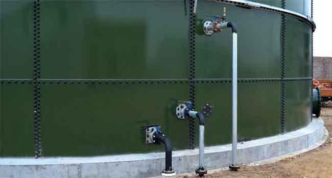 Glasähnliche, emaillierte Abwasserbehälter aus Stahl / 100 000 Gallonen Wasserbehälter 0