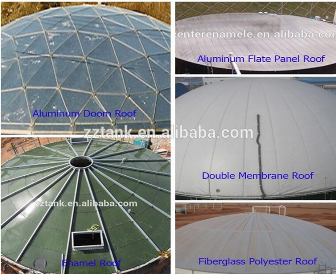 Glasverkleidete Wasserspeicher mit konischem Dach mit geringsten Wartungsauflagen 0