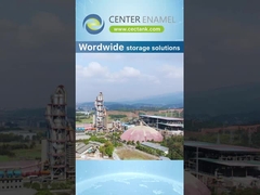 Zentrum-Emaillglas-ausgekleidete Stahltanks für Trinkwasserlager