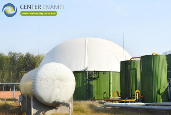 Wetterbeständige Doppelmembrandeckungen für anaerobe Verdauungssysteme