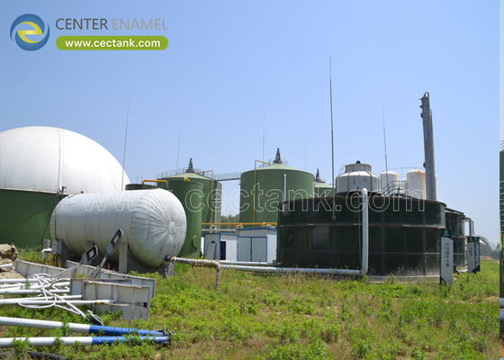 Glas-Stahl-Zisternen mit Schmaldach/Doppelmembran: Eine intelligente Lösung für Biogasprojekte