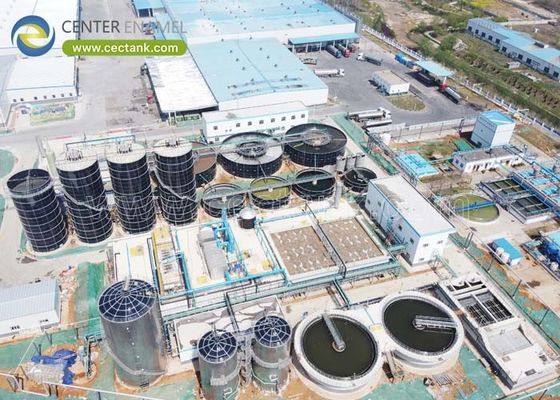 Glas zu Stahl geschmolzen Industriewasserbehälter für die Kläranlage von Coca-Cola