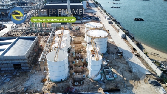Epoxidbeschichtete Stahltanks mit Schraubverbindungen für Biogasanlagen zur landwirtschaftlichen Abfallverwertung: Verwandelt Hofabfälle in erneuerbare Energie