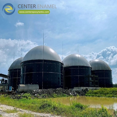 Doppelmembrandächer für Weizenstroh-Biogasfermenter: Speichert Biogas aus landwirtschaftlicher Biomasse.