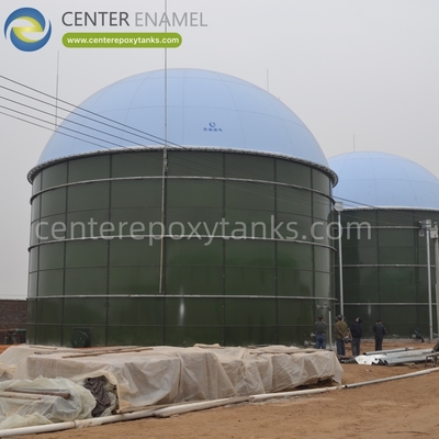 Doppelmembranische Dächer für Fermentationsbehälter: Versiegelung des Tanks und Biogas.