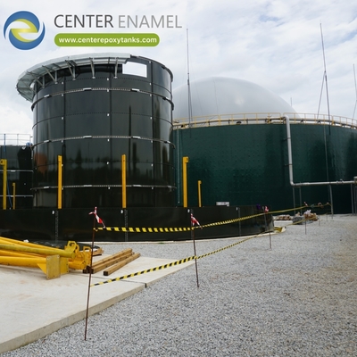Biogasanlage für Milchbetriebe: Der Hauptbehälter für die Biogasverbrennung.