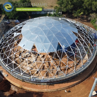 Aluminium-Kuppeldächer für industrielle Abwassertanks: Bietet effektive Geruchskontrolle und Eindämmung