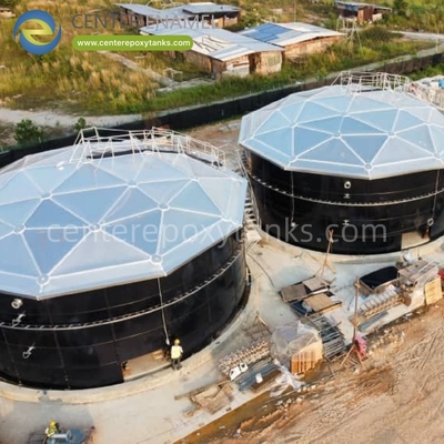 Aluminiumkuppeldach für kommunale Abwasserreinigungstanks: Minimiert Geruch und verhindert Überlauf von Regenwasser