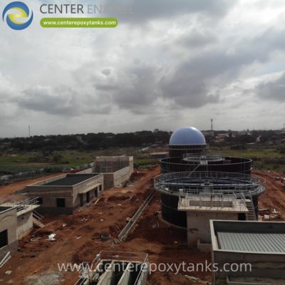 Biogas-Speicherballon für Faultank-Abwasserbehandlung: Speicherung des wertvollen Gas-Koprodukts