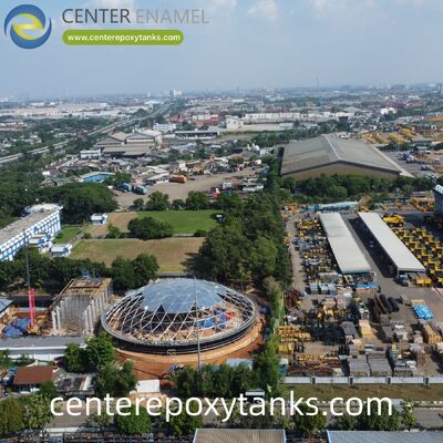 Außenflüssiges Dach für geschweißte Stahltanks für Erdölspeichertanks: Bietet eine zuverlässige Dampfbarriere zur Verringerung von Produktverlusten