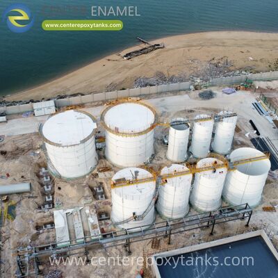 Bolted Water Storage Tanks als anaerobe Reaktortanks: bietet eine luftdichte Eindämmung für organische Zersetzung und Biogasmanagement.