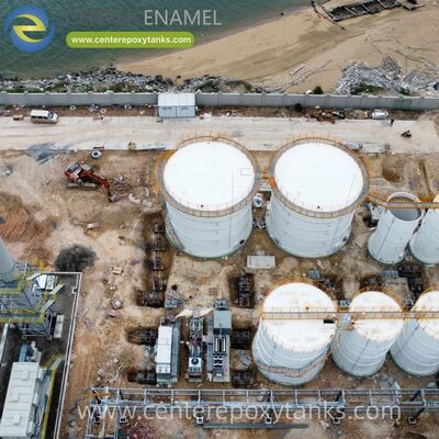 Schrauben Stahlbehälter als Brandschutz Wasserbehälter: Strukturalstahlbehälter, die für die kommunalen und industriellen Brandschutzsysteme verwendet werden.