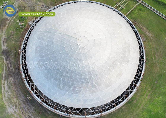 Robustes Kuppeldach aus Aluminium mit einer Windlasttoleranz von 120 Meilen pro Stunde und einer Lebensdauer von über 50 Jahren für selbsttragende Strukturen