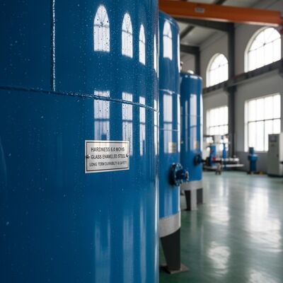 Härte 6,0 Mohs Glas-emallierte Stahltanks mit Glas auf Stahloberfläche geschmolzen, die langfristige Haltbarkeit und Sicherheit gewährleisten