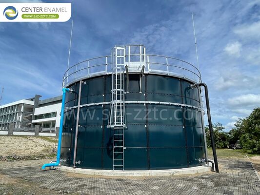 Führende anaerobe Lösungen: GFS-Tanks+Doppelmembran-Dach für Abwasser von Schlachthöfen in Indonesien