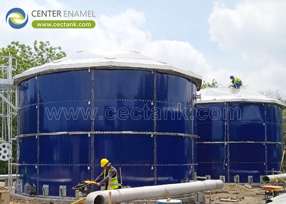 Beautiful Appearance and Easy to Dismantle Wastewater Storage Tanks with AWWA D103 Design Standard