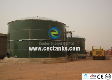 Anaerober Verdauerbehälter aus emailliertem Stahl, der in einem großen Biogasprojekt verwendet wird