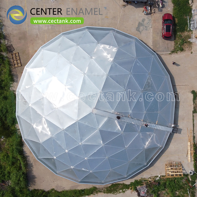 3450N/cm Aluminiumkuppeldächer für flüssige Speicherlösungen