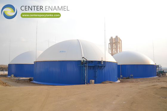 Modernes Doppelmembrandach in Biogasanlagen Hersteller
