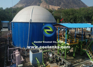 0.25mm Beschichtungstärke Biogasspeichersystem mit PVC-Doppelmembran-Gashalterdach
