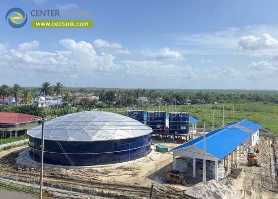 Überlegene Korrosionsbeständigkeit Glas-Stahl-Zisternen für die Wasserspeicherung