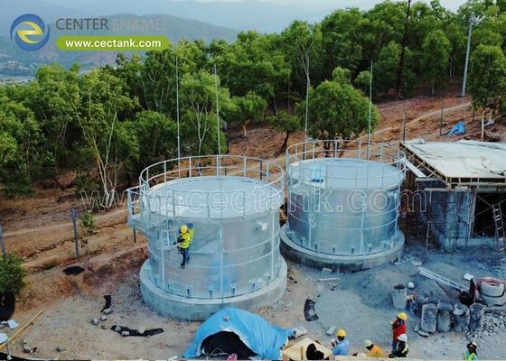 Hochwertige galvanisierte Stahlschraubtanks für die Wasserlagerung in Fischzuchtbecken