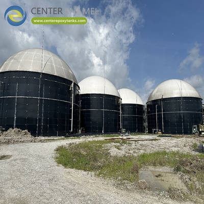 Doppelmembrandächer für Faultürme: Sammeln und speichern Biogas aus der Vergärung.