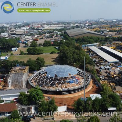 Aluminium-Kuppel für Faultanks: Eine korrosionsbeständige Abdeckung, die hilft, die Tanktemperatur zu halten und Wärmeverluste verhindert