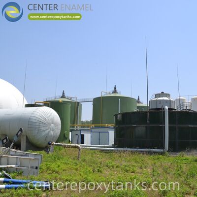 Doppelmembranartiger Biogashalter für eine Abwasserbehandlungsanlage für Säfte und Getränke: Ideal für das Biogas aus flüssigem Industrieabfall mit hohem Zuckergehalt und niedrigem pH-Wert