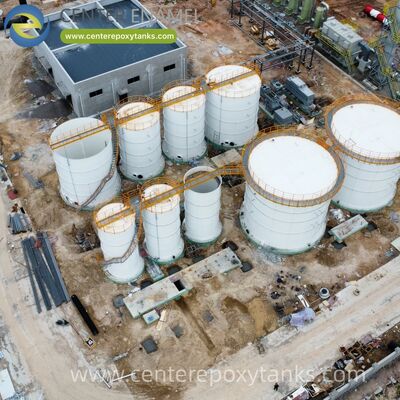 Schraubstahlbehälter als anaerobe Biogasverdauer Behälter: Luftdichte Reaktorbehälter, die für die mikrobielle Zersetzung und Gasproduktion optimiert sind.