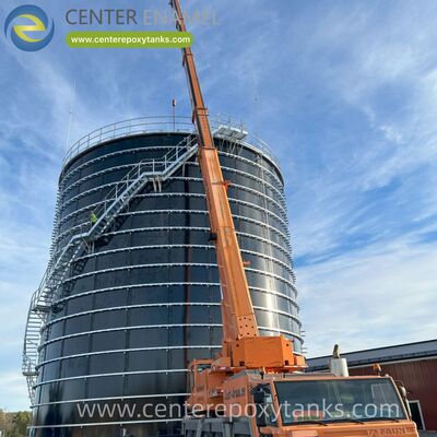 Schraubstahlwasserbehälter als großer Wasserbehälter: Konzipiert für die strukturelle Stabilität bei erheblichen Skalen und hohen Flüssigkeitslasten.