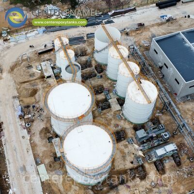 Verschraubte Stahltanks als Getreidelagertanks: Vielseitige, schnell installierte Einheiten für verschiedene Anforderungen des landwirtschaftlichen Erntemanagements.