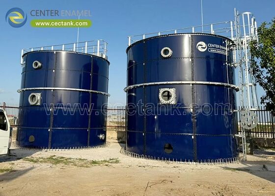 Schmelzstahl-Glas-Flüssigkeitsspeichertank Silos Biogasbehälter Säure- und Alkalinitätssicher
