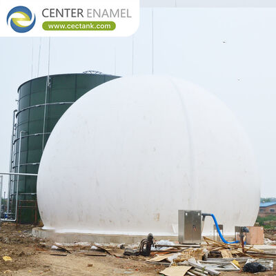 Biogasspeicher aus Stahl mit doppelter Membran