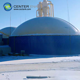 Blau geschraubter anaerober Verdauerbehälter aus Stahl für die Biogasproduktion