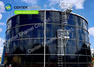 Glasgeschmolzene Stahldecke aus Edelstahl Schraubenbehälter / Industriewasserbehälter