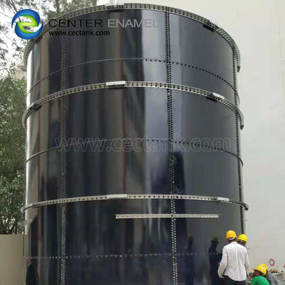 0.35mm Beschichtung 18000m3 Biogasspeicher mit GRP-Dach