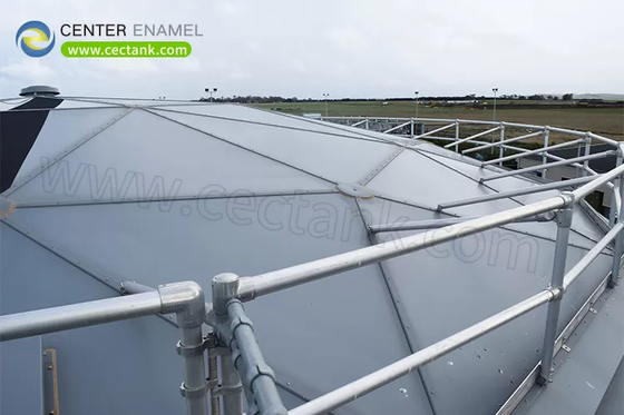 Durchsichtige Spannung Aluminium Geodätische Kuppeldach für Erdölgas Petrochemische Wasseraufbereitungsanlagen