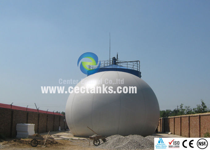 Biogassspeicher aus Glas, geschmolzen in Stahl, mit überlegener Korrosionsbeständigkeit ISO 9001:2008 0