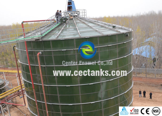 10000 / 10K Gallonen Stahlwasserbehälter / Glasverkleidete Wasserspeicher für Biogasanlagen 1