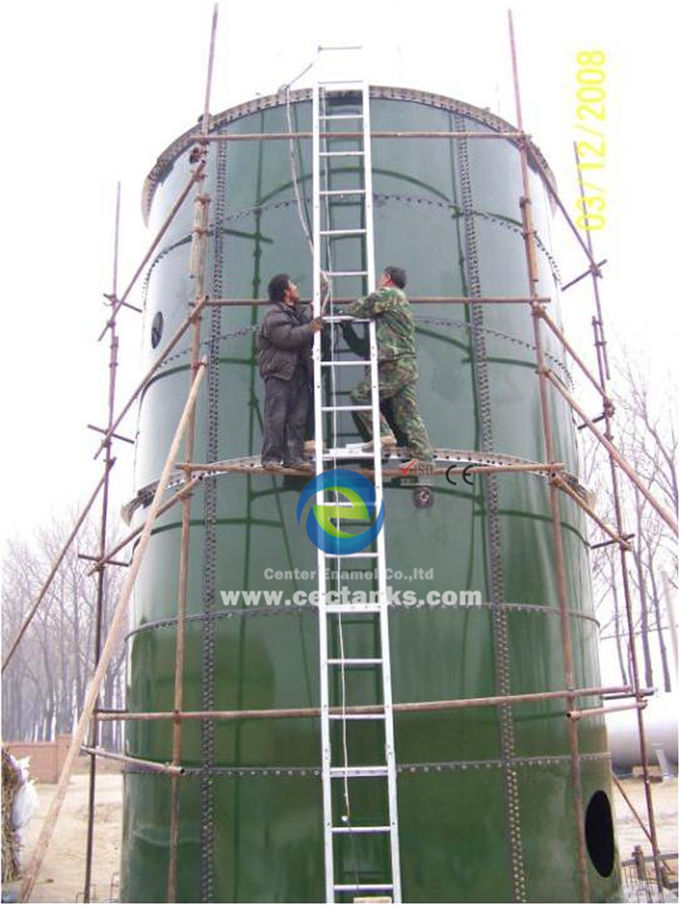 Biogasanlage zur Erzeugung von Strom Glas in Stahlbehälter geschmolzen, Stahl Art 310 1