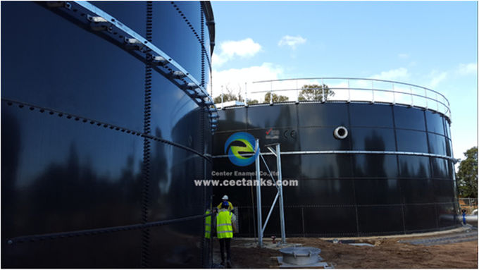 Mini-Biogas-Anaerobic Digester Tank, Glas auf Stahl geschmolzen Tank für Gas / Flüssigkeit undurchlässig 0