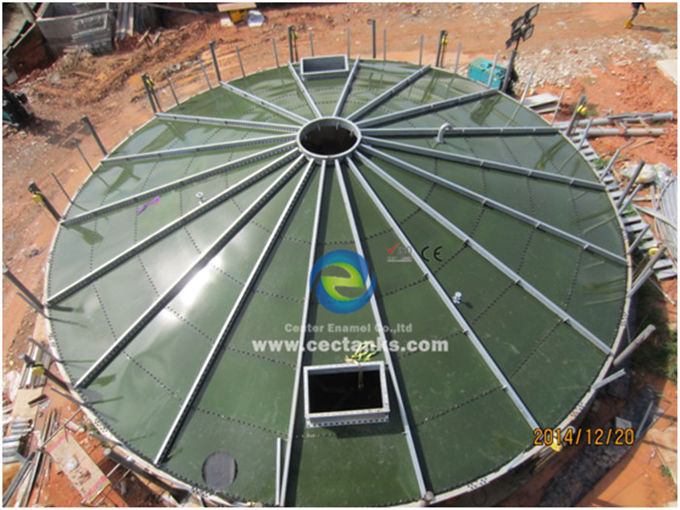 Zentrum Emaille Portable Assembly Biogas Anaerober Digester Tank für die Abwasserentsorgung ISO 0